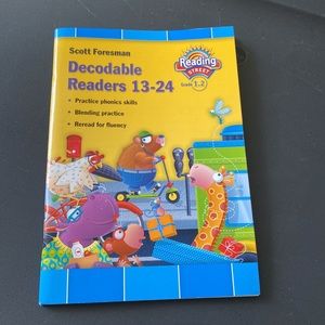 BACK TO SCHOOL One Decodable Reader Book Beginning First Grade Level